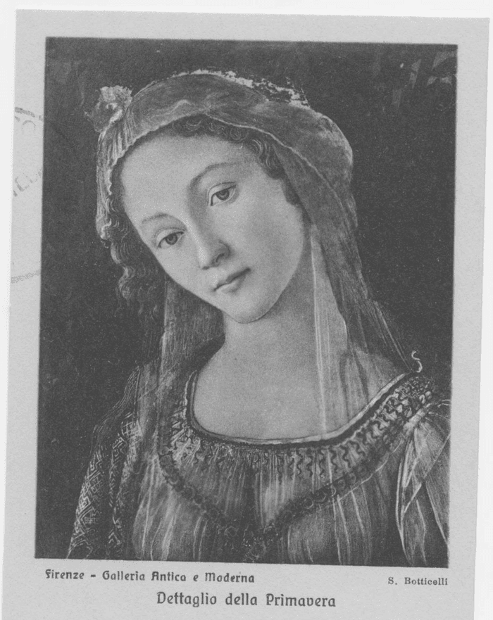 Dettaglio della Primavera (S. Botticelli) - (Firenze - Galleria Antica e Moderna)