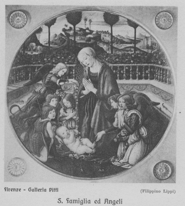 Sacra Famiglia ed Angeli (Filippino Lippi) (Firenze - Galleria Pitti)