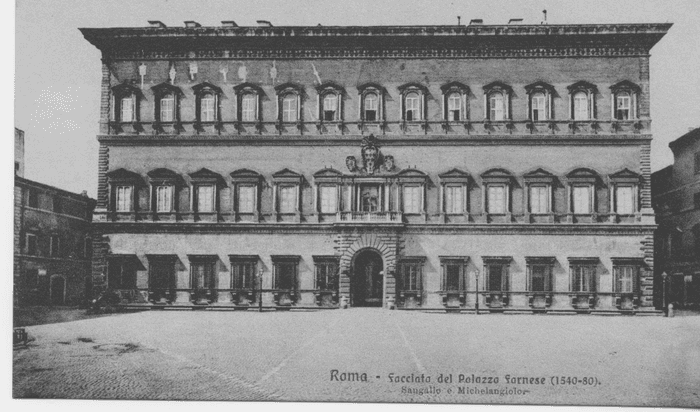 Roma - Facciata del Palazzo Farnese (1540-80)