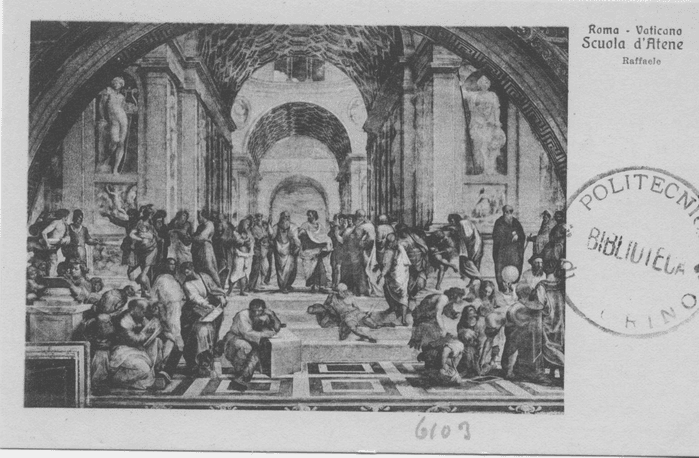 Scuola d'Atene (Raffaello) - (Roma - Pinacoteca Vaticana - Stanze di Raffaello)