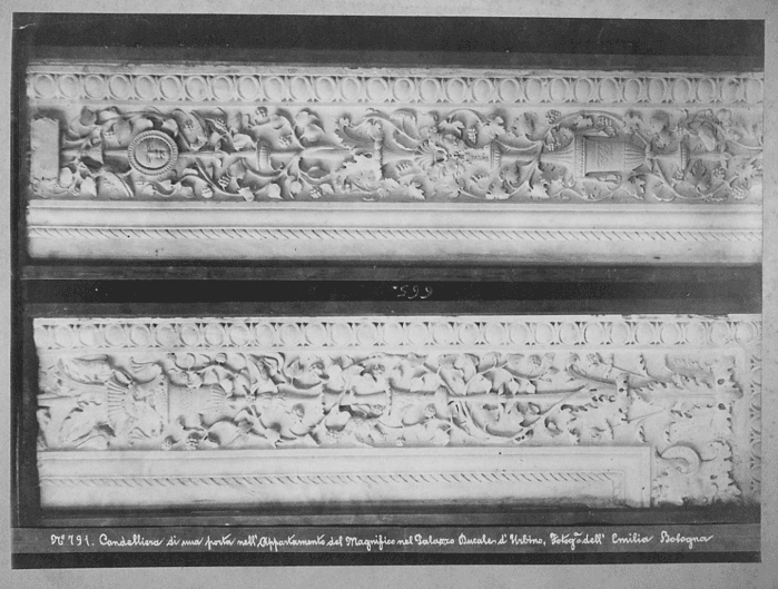 Candeliera di una porta - (Urbino - Palazzo ducale - Appartamento del Magnifico)