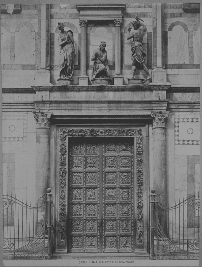 FIRENZE. Porta batt. di Andrea Pisano