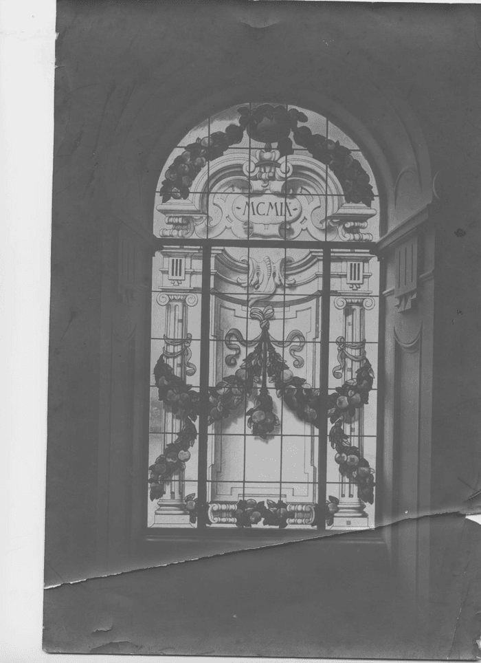 Palazzina Chiapponi - Castel San Giovanni (Piacenza) - Vetrata dello Scalone -