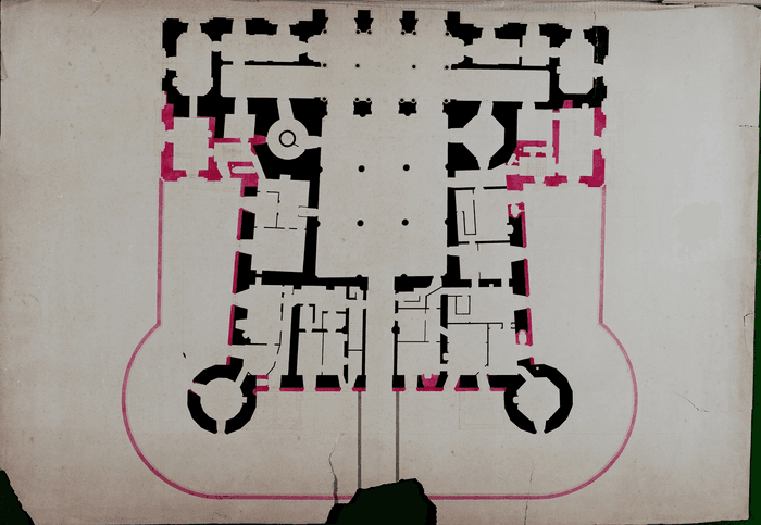 Palazzo Madama, pianta del piano terra