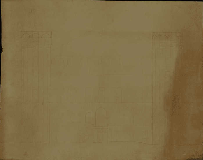 Palazzo Madama, studio per il prospetto est