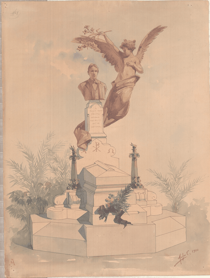 Tomba Magnini, cimitero di Cagliari.