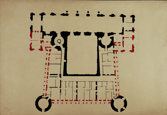 Palazzo Madama, pianta del piano secondo