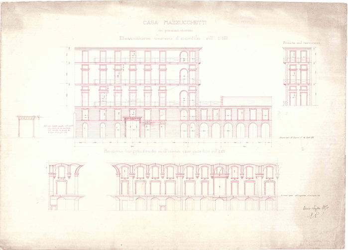 Casa Mazzucchetti Montaldo, corso Vittorio Emanuele II angolo corso Galileo Ferraris, Torino