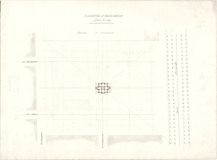 Planimetria di piazza Venezia, Torino