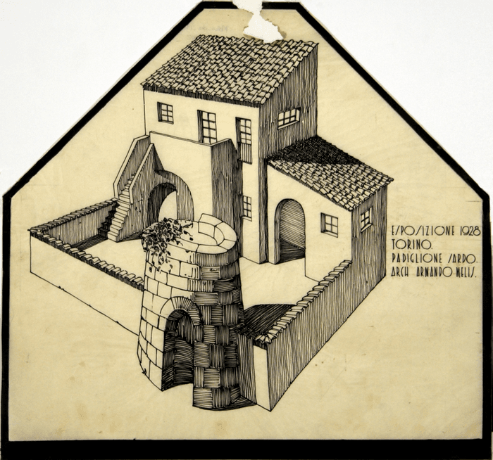 Esposizione di Architettura e Arti Decorative di Torino del 1928: padiglione Sardo