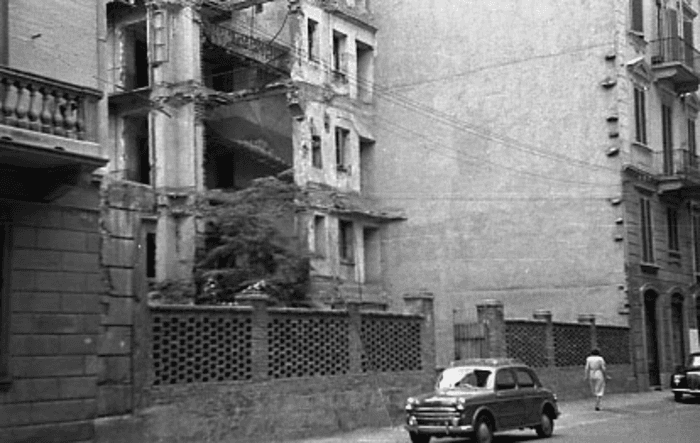 Progetto per la costruzione di uno stabile di 5 piani a Torino in v. S. Quintino 23