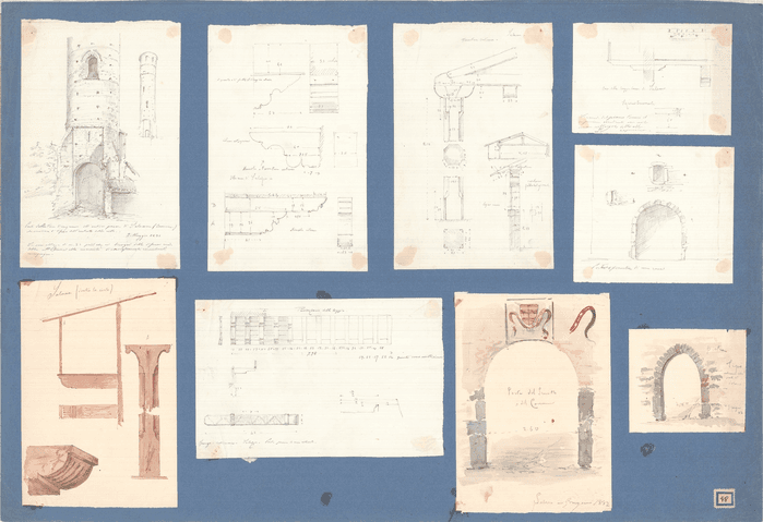 tav.48 - Salassa, torre d'ingresso e ricetto