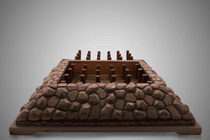 Modello di fondazione su pali - Collezione Curioni