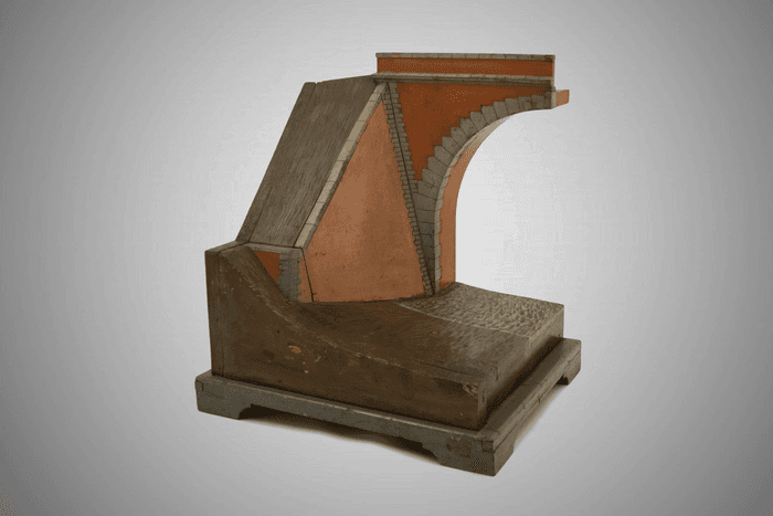 Modello della spalla di un ponte - Collezione Curioni