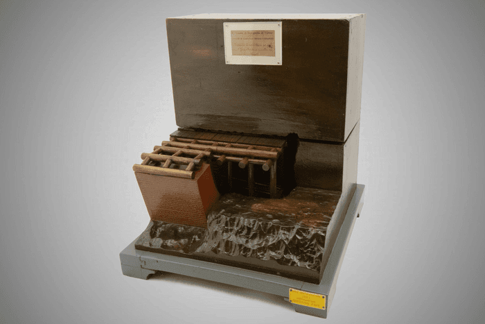 Modello di armatura per galleria (1° fase attacco in cunetta senza arco di rinforzo) - Collezione Curioni