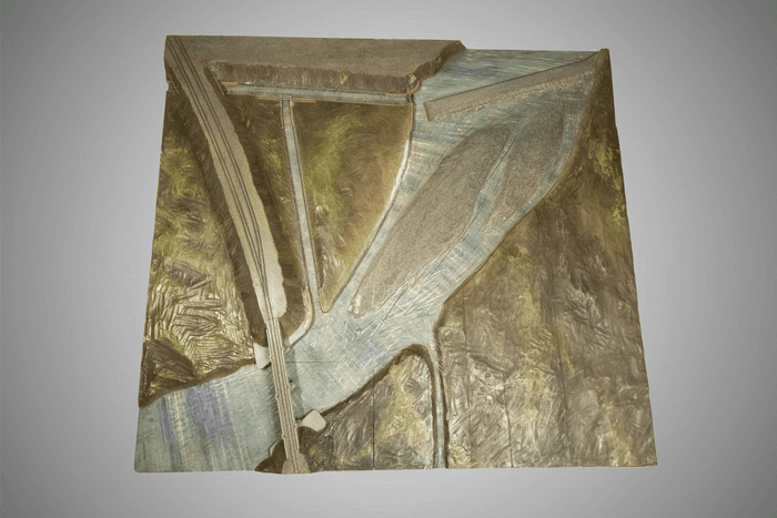 Modello di edificio di presa delle acque della Ceronda - Collezione Curioni