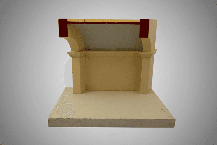 Modello di volta a botte sbieca - Collezione Curioni