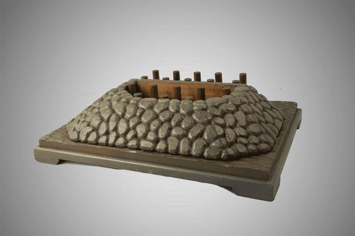 Modello di fondazione su pali - Collezione Curioni