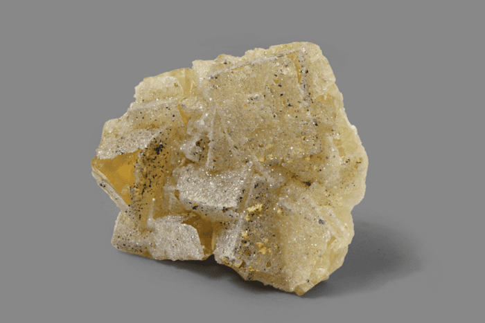 FLUORITE ricoperta di quarzo