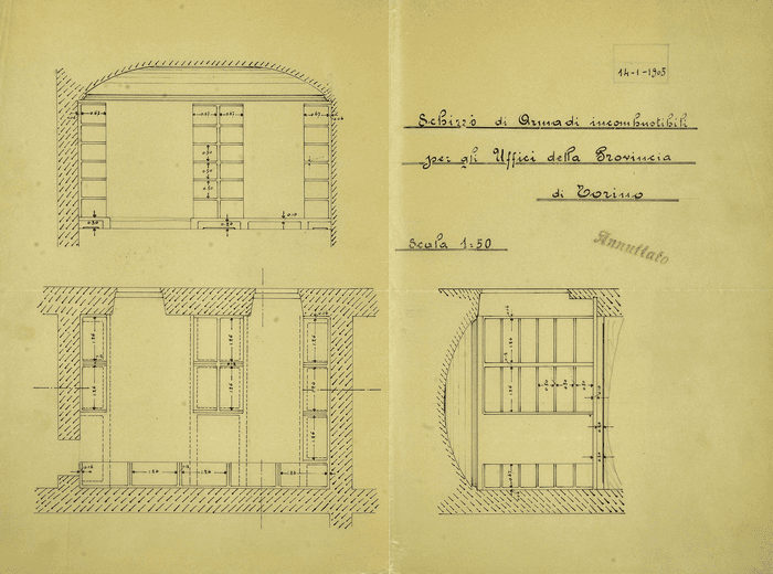 Palazzo Prefettura, archivio, Torino