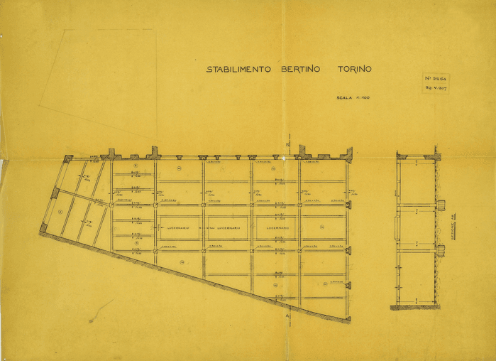 Stabilimento di stipetteria Bertino, via Esposizione 33, Torino