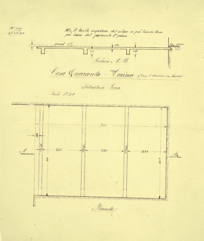 Casa Quaranta, Laboratorio E. Iura, Torino