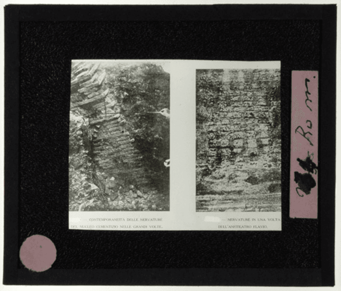 Roma, Anfiteatro Flavio, nervature nelle volte