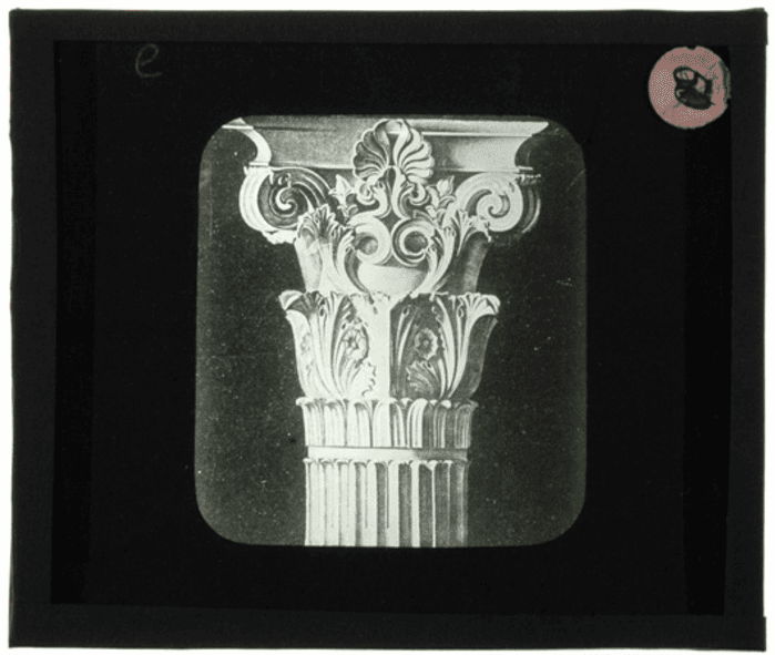 Non identificato, capitello corinzio, disegno