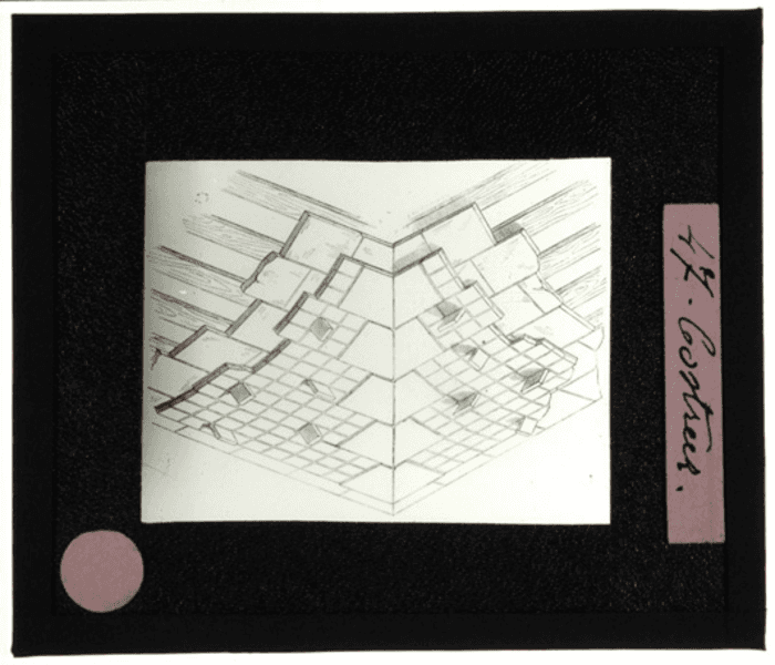 Non identificato, rivestimento solaio, disegno