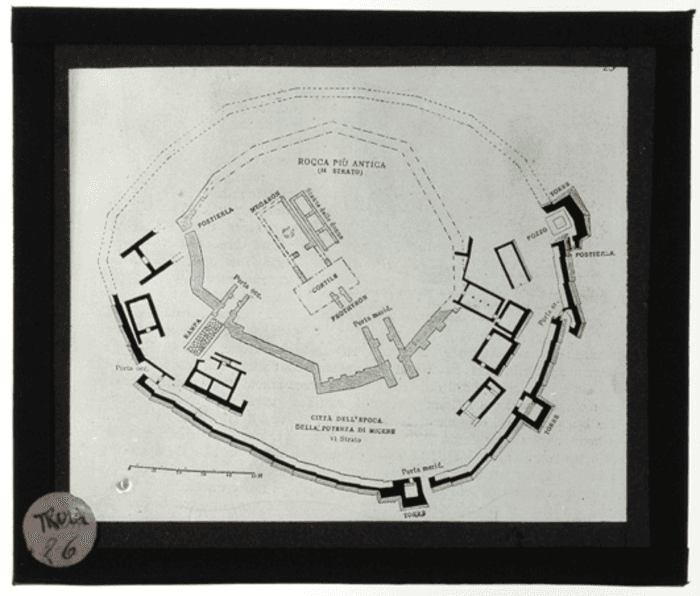 Asia Minore, Città di Troia, pianta