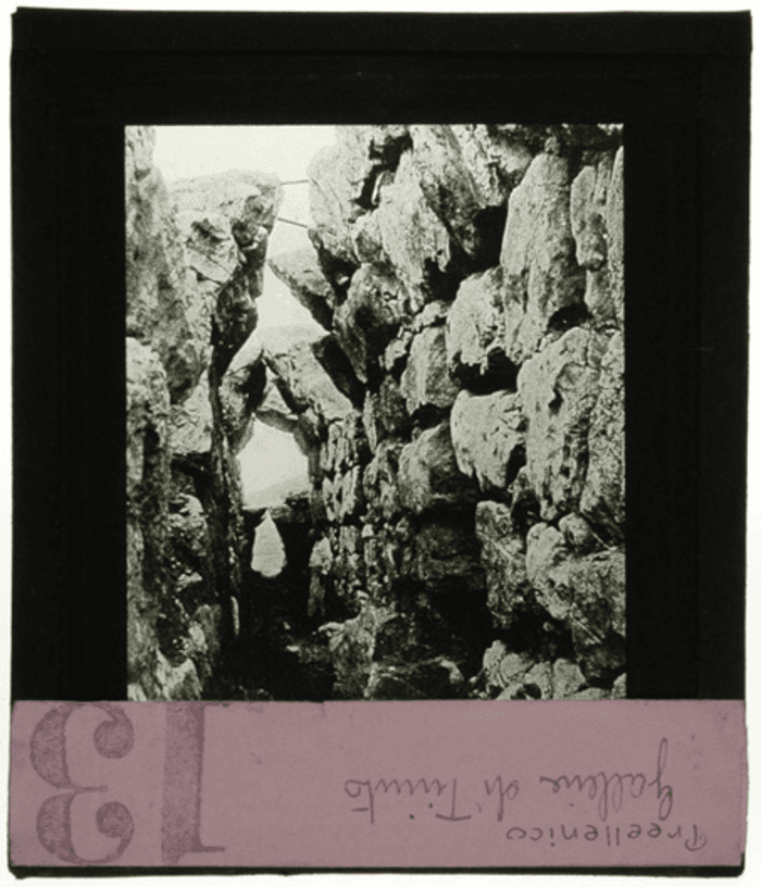 Tirinto (Grecia), galleria di difesa del palazzo, interno