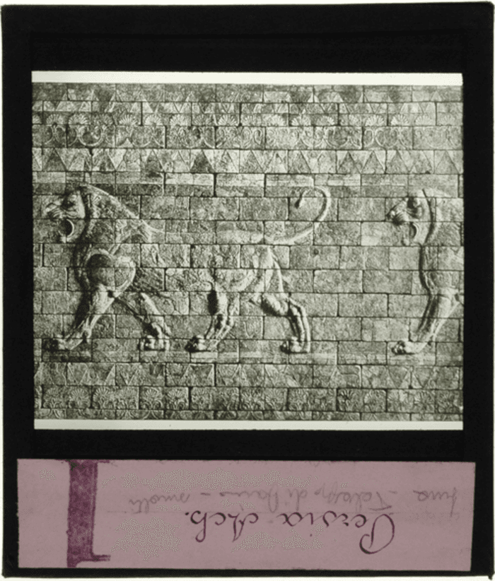 Susa (Iran), Palazzo di Dario, Bassorilievo con smalti