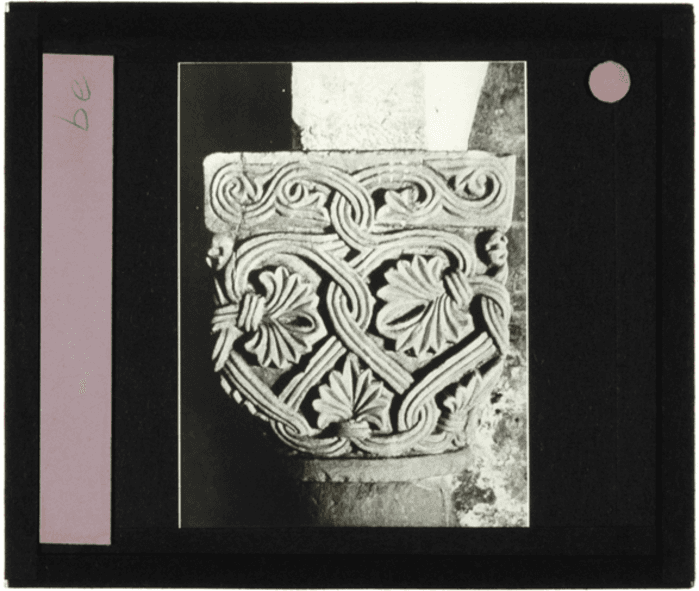 Non identificato, capitello bizantino, particolare