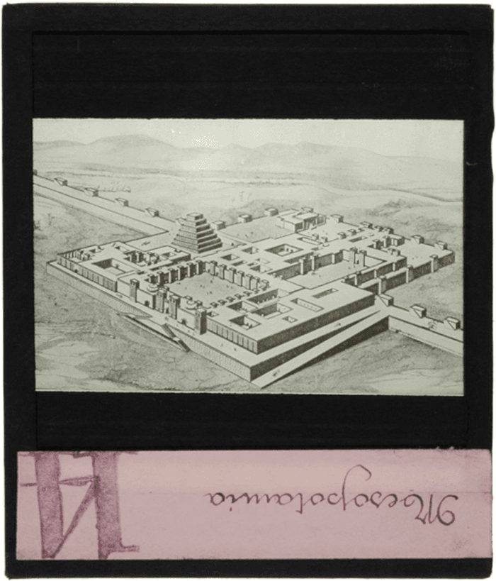 Non identificato, città mesopotamica, veduta