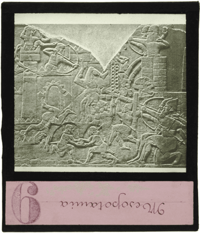 Non identificato, bassorilievo lapideo, arte mesopotamica