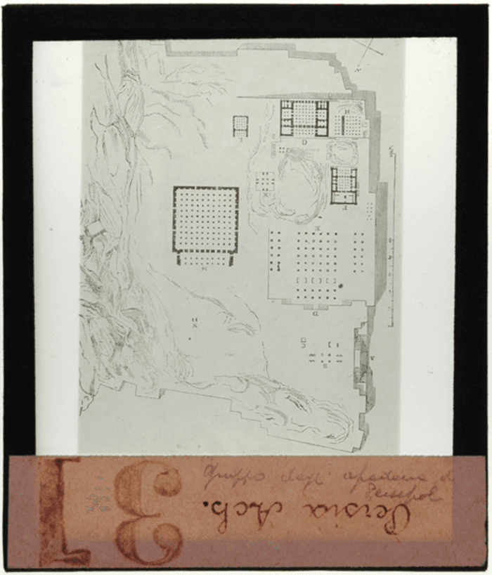 Persepoli (Iran), gruppo di Apadana, pianta