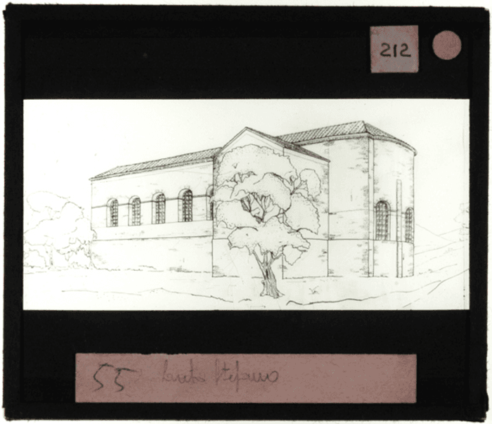 Non identificato, Santo Stefano, esterno, disegno prospettico