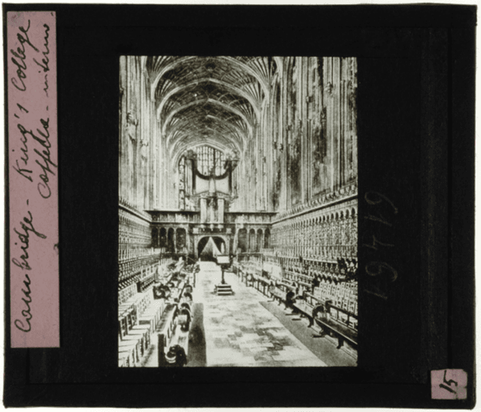 Cambridge, King’s College, Cappella, interno