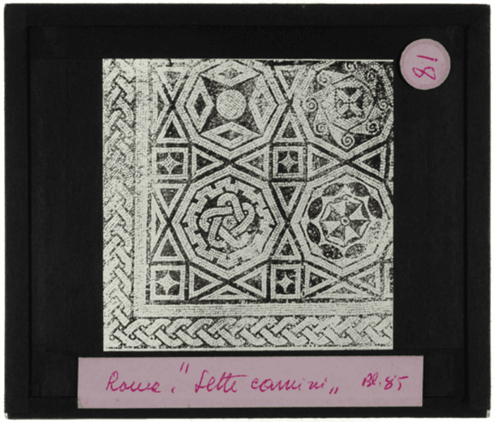 Roma, Sette Camini, particolare musivo