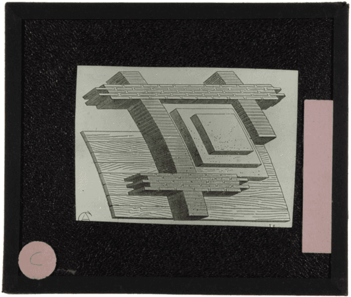 Non identificato, particolare costruttivo, disegno