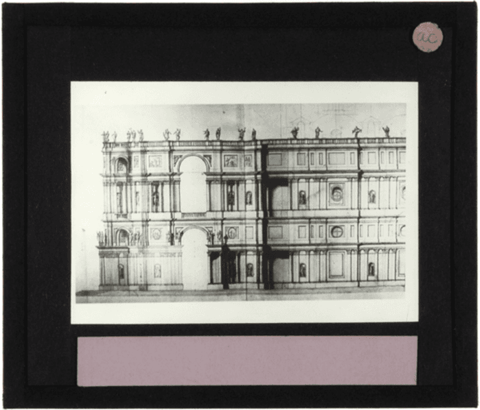 Non identificato, disegno, prospetto