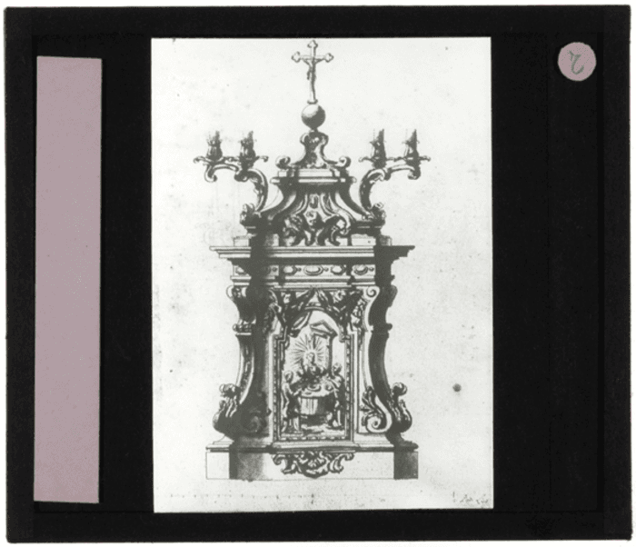Non identificato, disegno, tabernacolo