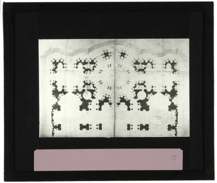 Non identificato, disegno, pianta di palazzo