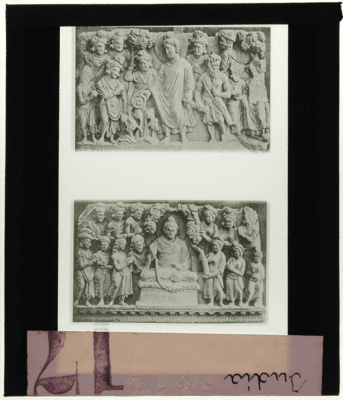 India, architettura buddhistica, particolari decorativi