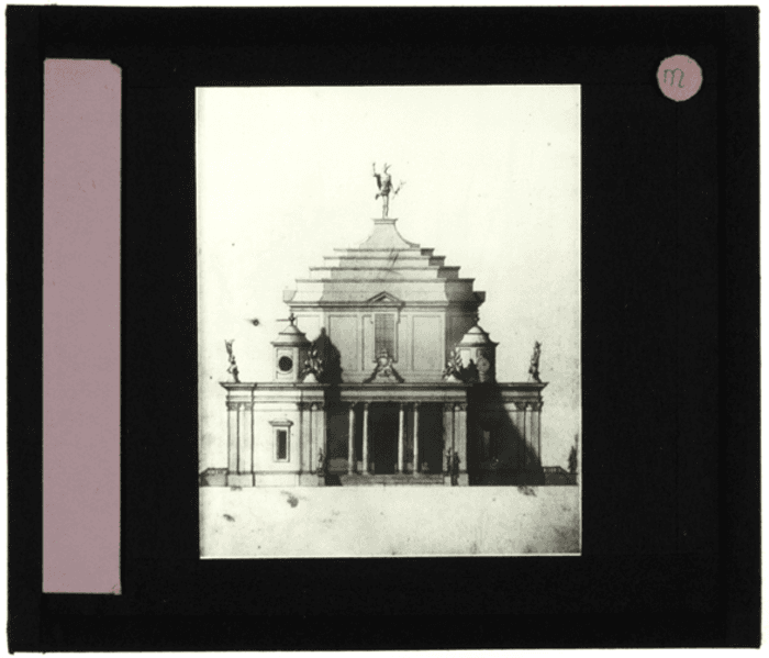 Non identificato, disegno, prospetto facciata edificio