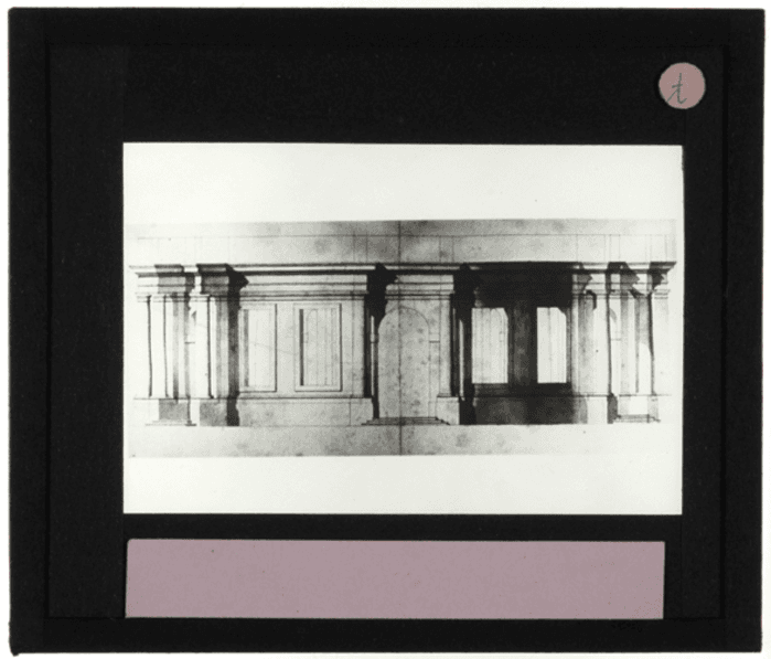 Non identificato, disegno, prospetto, parete