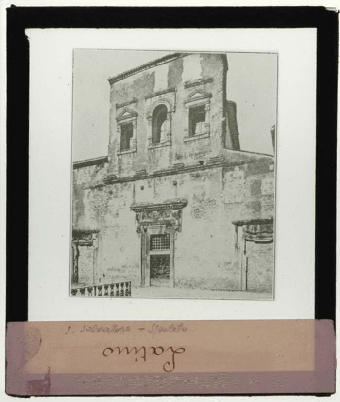 Spoleto (Perugia), chiesa di S. Salvatore, facciata