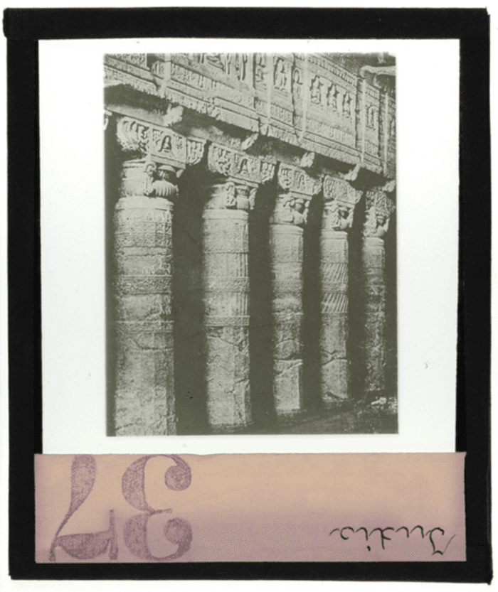 India, architettura  buddhistica, caitya, interno