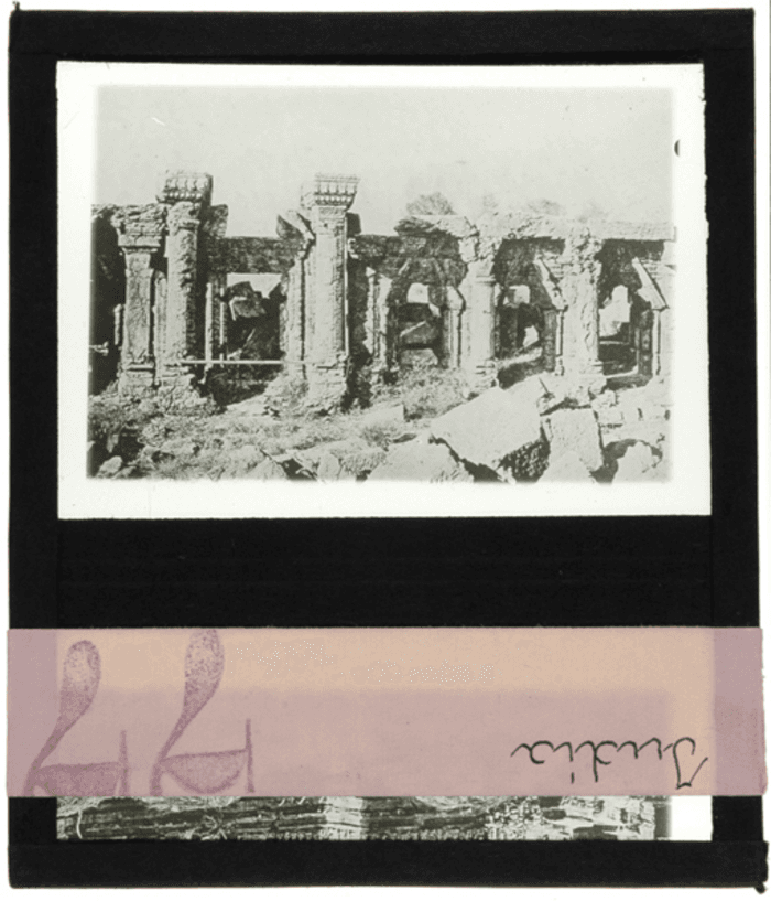India, tempio, esterno, rovine