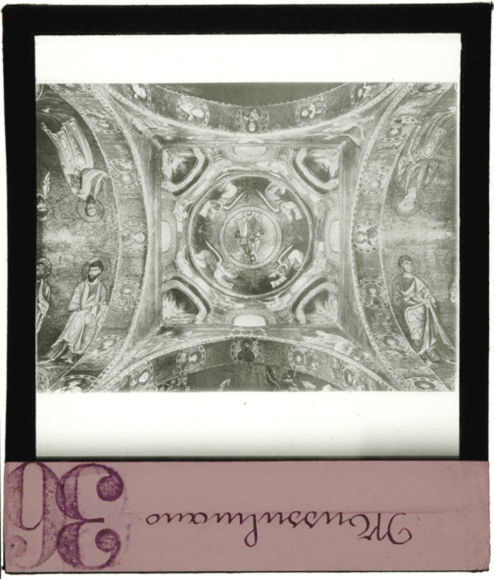 Non identificato, cupola, particolare degli affreschi